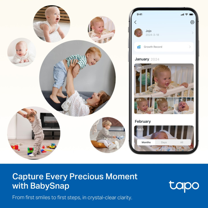 Интелигентна бебефон камера с двойна леща TP-Link Tapo C840 - 14