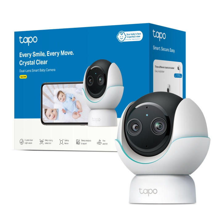 Интелигентна бебефон камера с двойна леща TP-Link Tapo C840 - 18