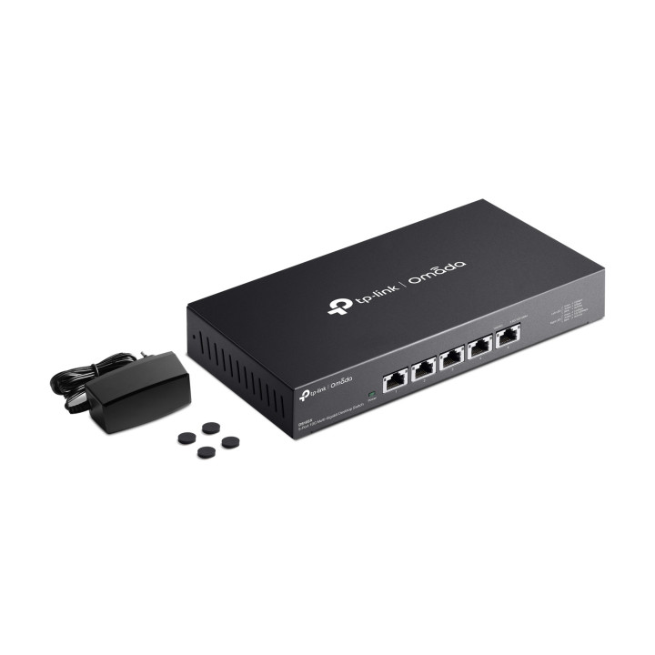 Мрежов комутатор TP-LINK Omada DS105X, 5 портa 10Gbps, Неуправляем - 9