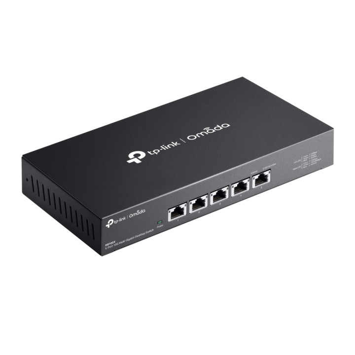 Мрежов комутатор TP-LINK Omada DS105X, 5 портa 10Gbps, Неуправляем - 12