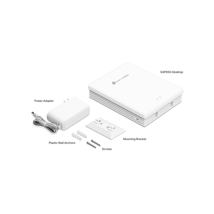 Точка за достъп TP-Link Omada EAP650-Desktop, AX3000 Wi-Fi 6, 2.4/5 GHz, 4× 1Gbps Ethernet - 9