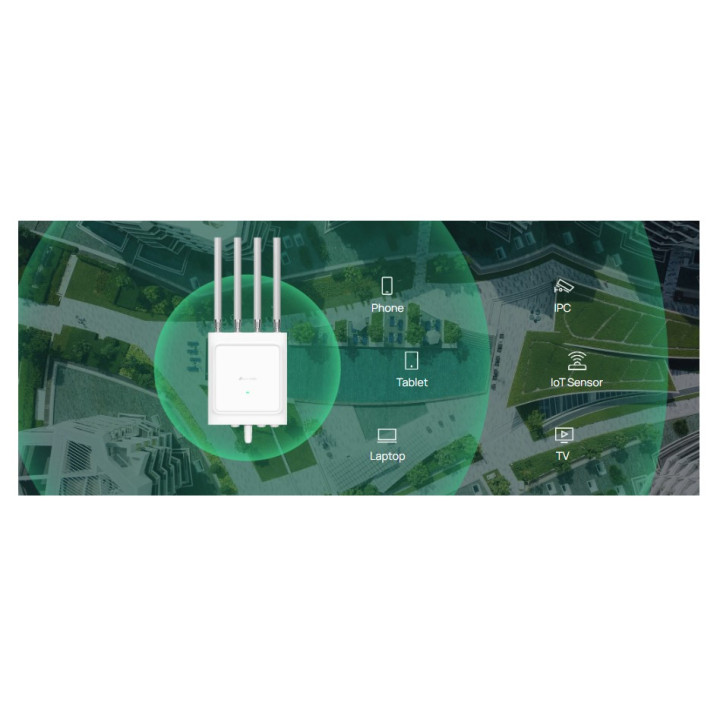 Точка за достъп TP-Link EAP668-Outdoor HD, WiFi 6 AX3600, Външен монтаж, 2 антени, 10G SFP+ - 3