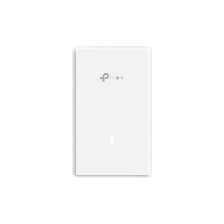 Точка за достъп TP-Link EAP725-Wall Omada BE3600, Wi-Fi 7, 5 GHz, 4× вътрешни антени, 1× 2.5G Ethernet + 2× Gigabit портове - 6