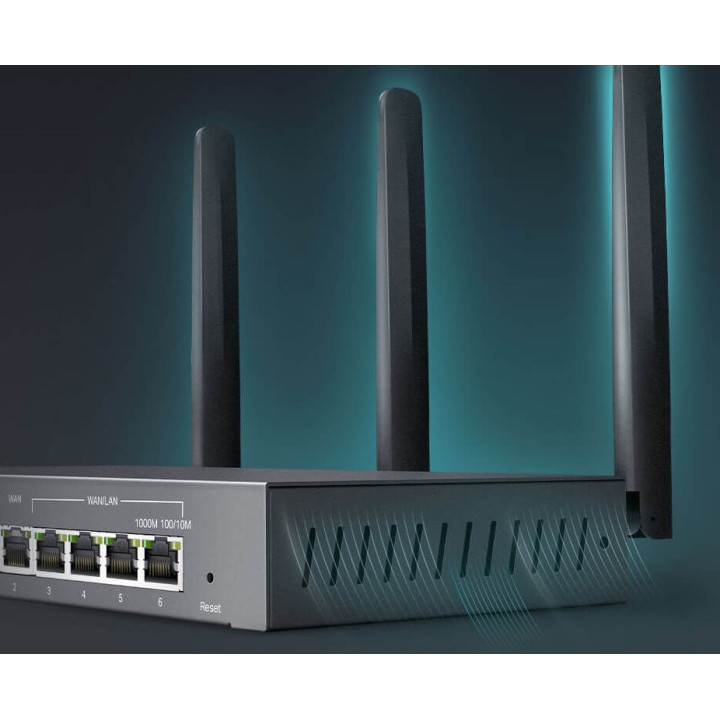 Гигабитов VPN рутер TP-Link Omada ER706W, AX3000, WiFi 6, 2x3dBi антени, SFP порт - 5