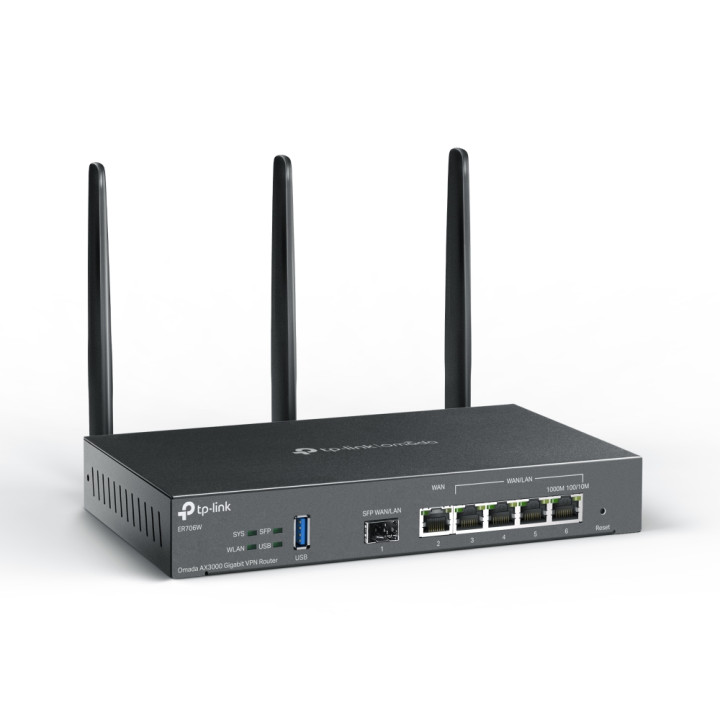 Гигабитов VPN рутер TP-Link Omada ER706W, AX3000, WiFi 6, 2x3dBi антени, SFP порт - 9