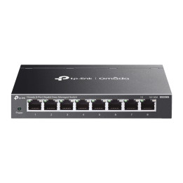 Мрежов комутатор TP-Link Omada ES208G, 8 портa Gigabit, Smart Management, Cloud Access - 1
