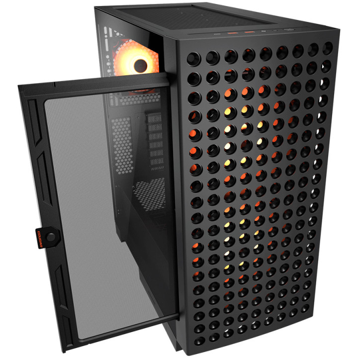 Кутия за компютър COUGAR AIRFACE ECO RGB, Midi Tower, ATX - CGR-5YA2B-RGB - 3