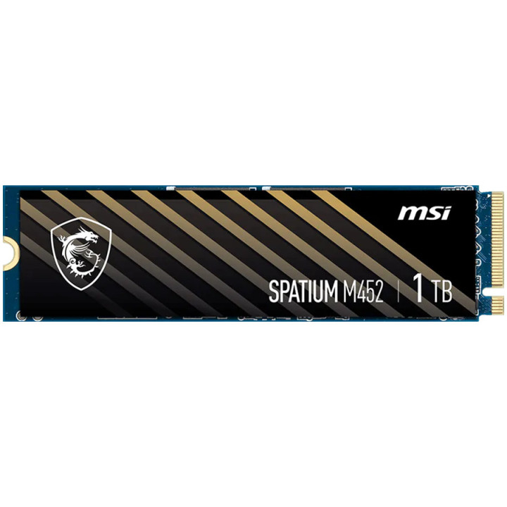 SSD диск MSI SPATIUM M452, 1TB PCIe 4.0 NVMe M.2,  3600 / 3100 MB/s - S78-440L970-P83 - 1