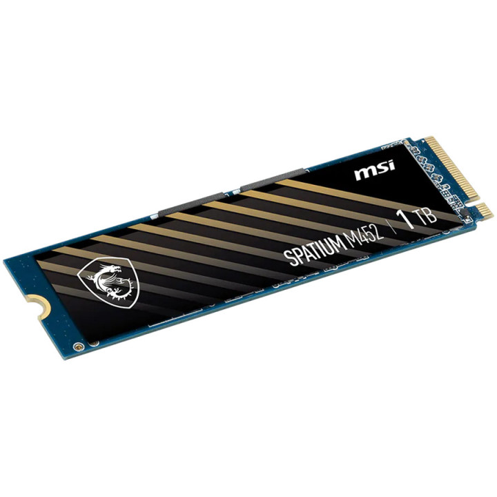 SSD диск MSI SPATIUM M452, 1TB PCIe 4.0 NVMe M.2,  3600 / 3100 MB/s - S78-440L970-P83 - 2