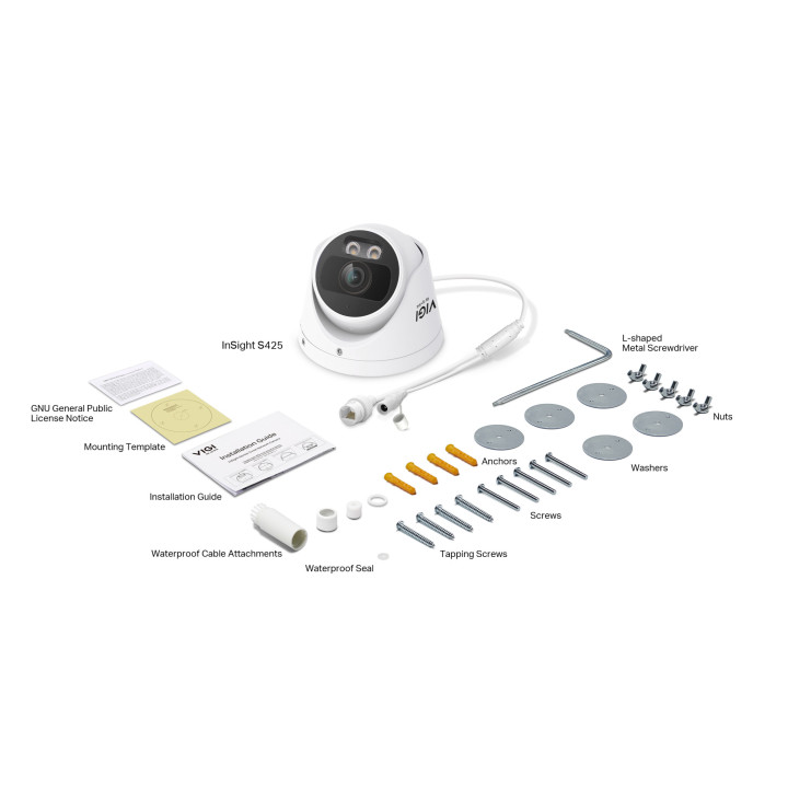 Мрежова камера TP-Link VIGI InSight S425, 2MP пълноцветна, 2.8mm обектив, PoE захранване - 3
