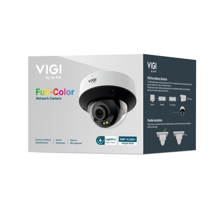 Мрежова куполна камера TP-Link InSight S225, 2MP, 2.8mm, IP67 Waterproof, PoE - InSight S225(2.8mm) - 9