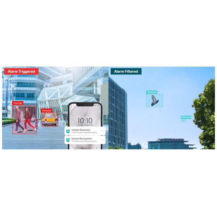 Куполна мрежова камера TP-Link VIGI InSight S285, 8MP, 3840x2160@12.5fps, 2.8mm обектив, Бял - InSight S285(2.8mm) - 5