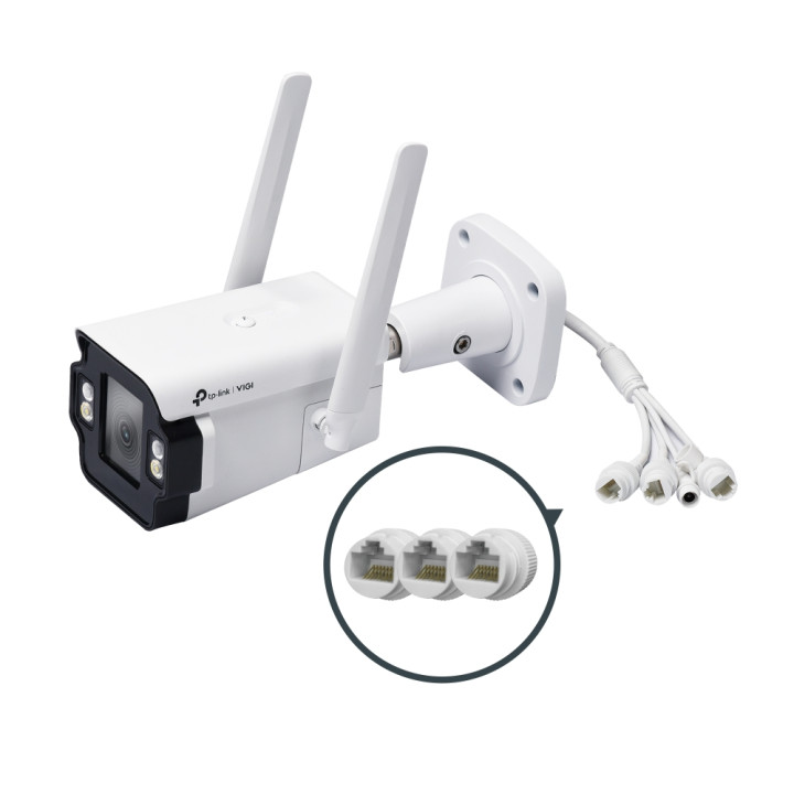 Външна булет камера TP-Link VIGI InSight S345-4G, 4MP, 4G мрежова, IP66 - InSight S345-4G(4mm) - 2