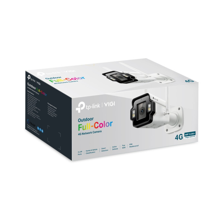 Външна булет камера TP-Link VIGI InSight S345-4G, 4MP, 4G мрежова, IP66 - InSight S345-4G(4mm) - 12