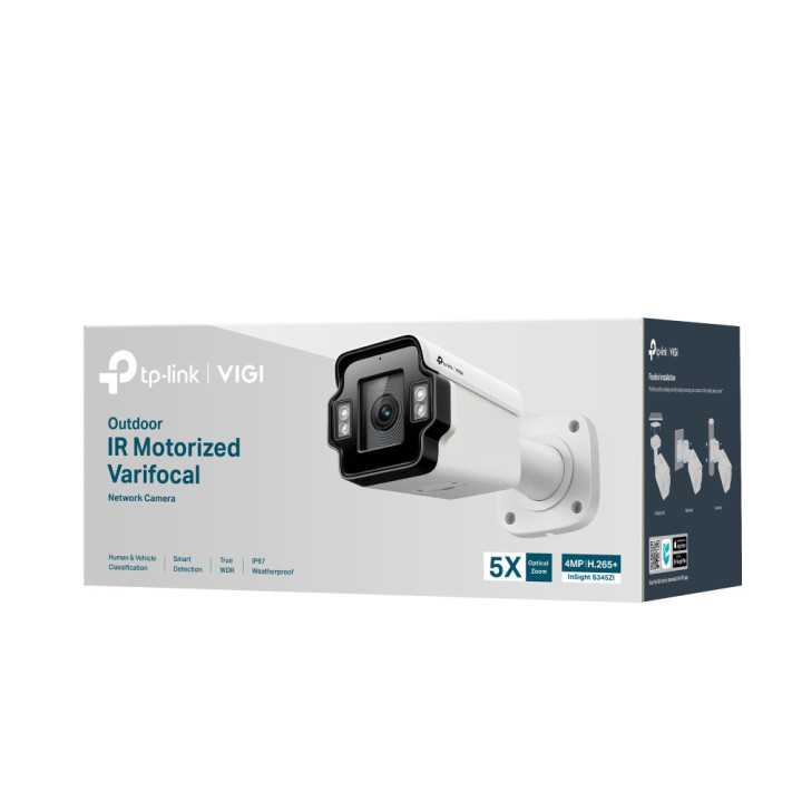 Мрежова камера TP-Link VIGI InSight S345ZI, 4MP, Моторизирана Varifocal Bullet, IR, Жична - 6