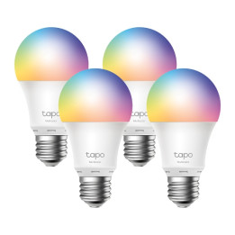 Интелигентна крушка TP-Link Tapo L530E, многоцветна, E27, 16 милиона цвята - Tapo L530E(4-Pack) - 1