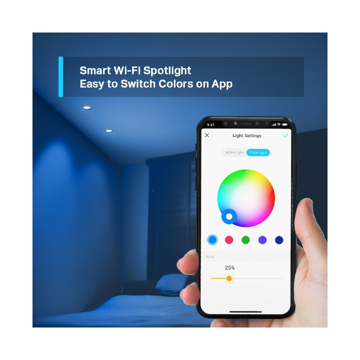 Интелигентна крушка TP-Link Tapo L630 (2-Pack), цветна с регулируема яркост - 6
