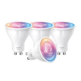 Интелигентна крушка TP-Link Tapo L630, 4-Pack, многоцветна, димируема - Tapo L630(4-Pack) - 1