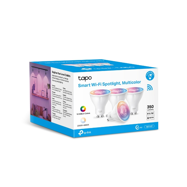 Интелигентна крушка TP-Link Tapo L630, 4-Pack, многоцветна, димируема - Tapo L630(4-Pack) - 7