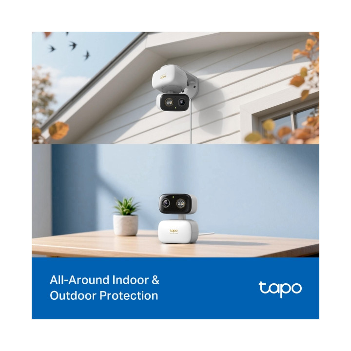 Охранителна камера TP-Link Tapo C236  с 3K 5MP резолюция, 360 градуса панорамно завъртане и IP65 защита - 3