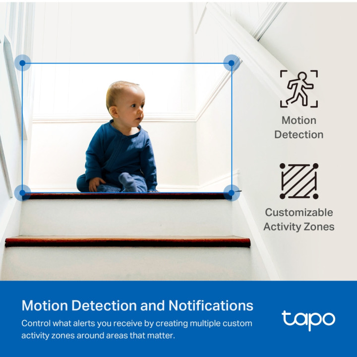 Wi-Fi камера за наблюдение TP-LINK Tapo C232, 1/3" CMOS, 4mm обектив, AI Detection, вътрешен монтаж - 6