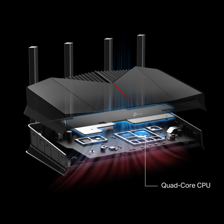 Двубандов Wi-Fi 7 геймърски рутер TP-Link Archer GE230 BE3600 - 5
