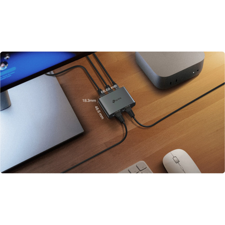 Ethernet сплитер TP-Link EH310, 1 към 3 гигабитов - 7