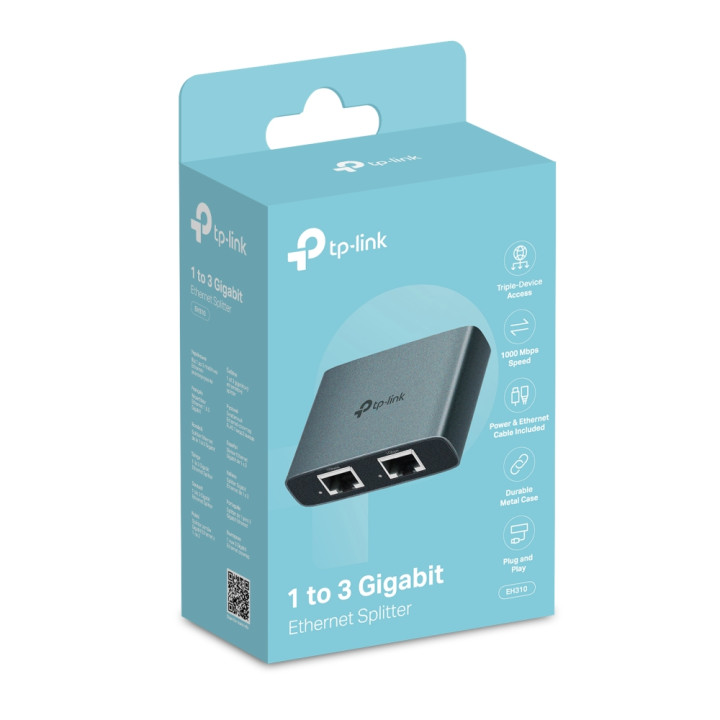 Ethernet сплитер TP-Link EH310, 1 към 3 гигабитов - 8