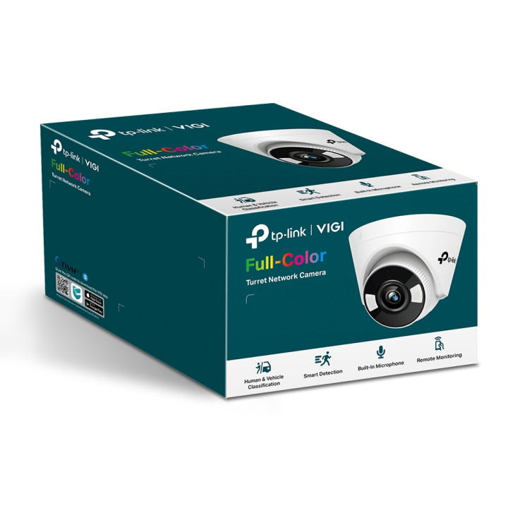 Мрежова камера TP-LINK VIGI C430, 3MP, 4mm обектив, Full Color, H.265+, 12V DC - VIGI C430(4mm) - 3