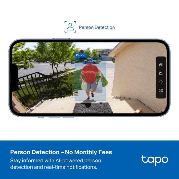 Охранителна камера TP-LINK Tapo C401 KIT, 2MP, слънчева енергия, микро SD, IP65 - 6