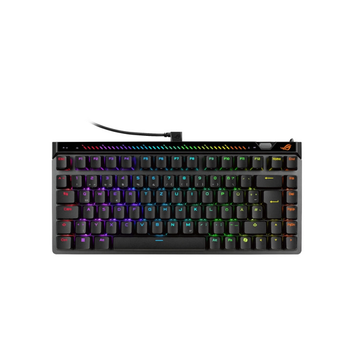 Механична геймърска клавиатура ASUS ROG Falchion ACE 75, RGB подсветка, черна, USB 2.0 (TypeC to TypeA) - 90MP047H-BKUA20 - 1