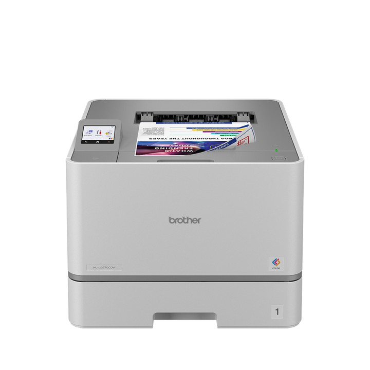 Цветен лазерен принтер Brother HL-L8570CDW, 31 ppm, 600 x 600 dpi, Сензорен екран 6.8 см, Wi-Fi, Двустранен печат - HLL8570CDWYJ