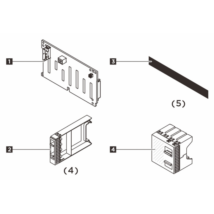 Аксесоар Lenovo ThinkSystem V3, 8x2.5" SAS/SATA Backplane Option Kit - 4XH7B03842 - 2
