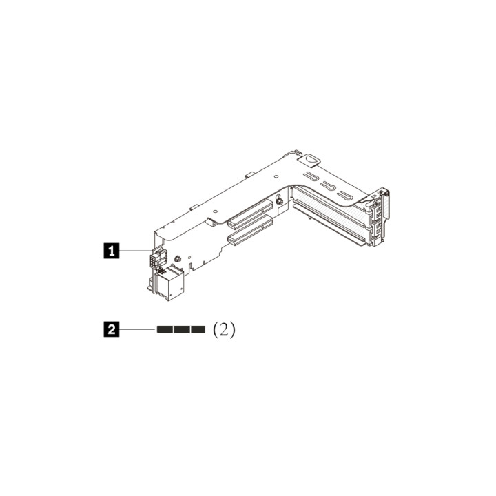 PCIe Riser Kit Lenovo ThinkSystem V3, Gen4 x16/x8/x8 конфигурация - 4XH7A82896 - 1