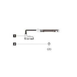 Адаптер Lenovo ThinkSystem SR650/a V4, x16 Gen5 High Power Cable Riser Slot 3 & 6 Option Kit - 4X97B02319 - 1