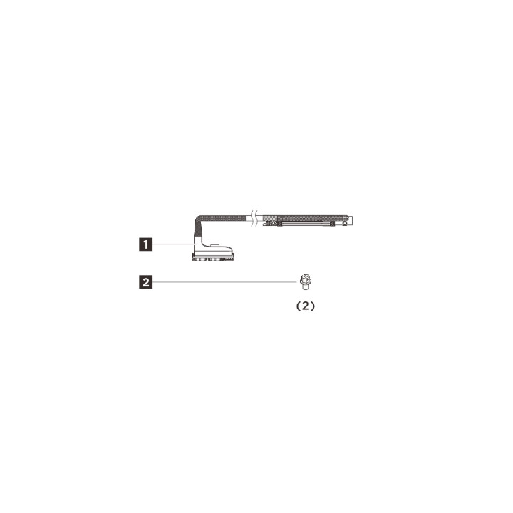 Адаптер Lenovo ThinkSystem SR650/a V4, x16 Gen5 High Power Cable Riser Slot 3 & 6 Option Kit - 4X97B02319 - 1
