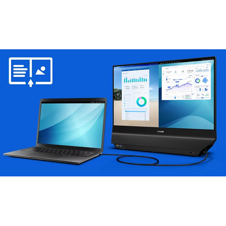 Двустранен монитор Philips 24B2D5300, 23.8" Full HD IPS 120Hz - 24B2D5300/00 - 3