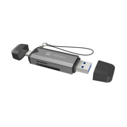Четец за карти Natec Scarab 3, USB-C/USB-A 3.2 Gen 1, поддържа SD/microSD до 2TB - NCZ-2262 - 1