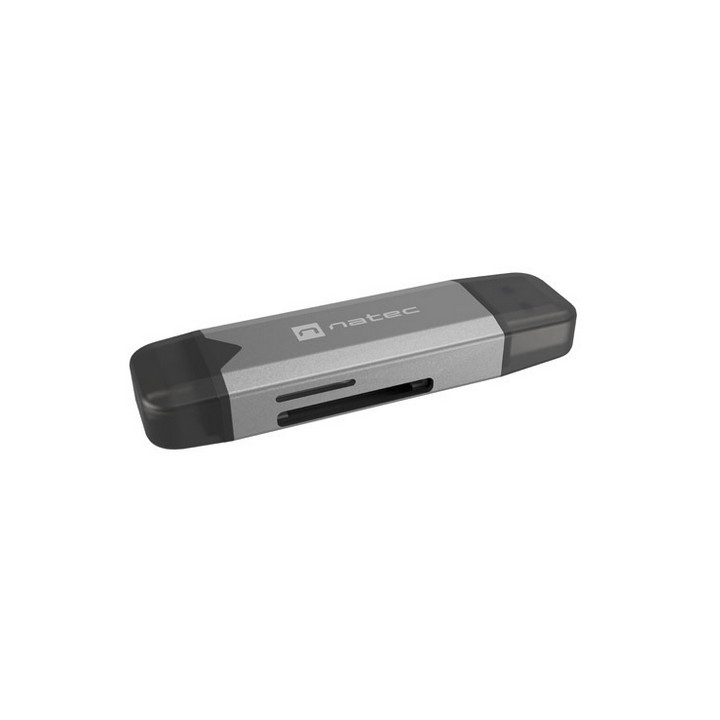 Четец за карти Natec Scarab 3, USB-C/USB-A 3.2 Gen 1, поддържа SD/microSD до 2TB - NCZ-2262 - 3