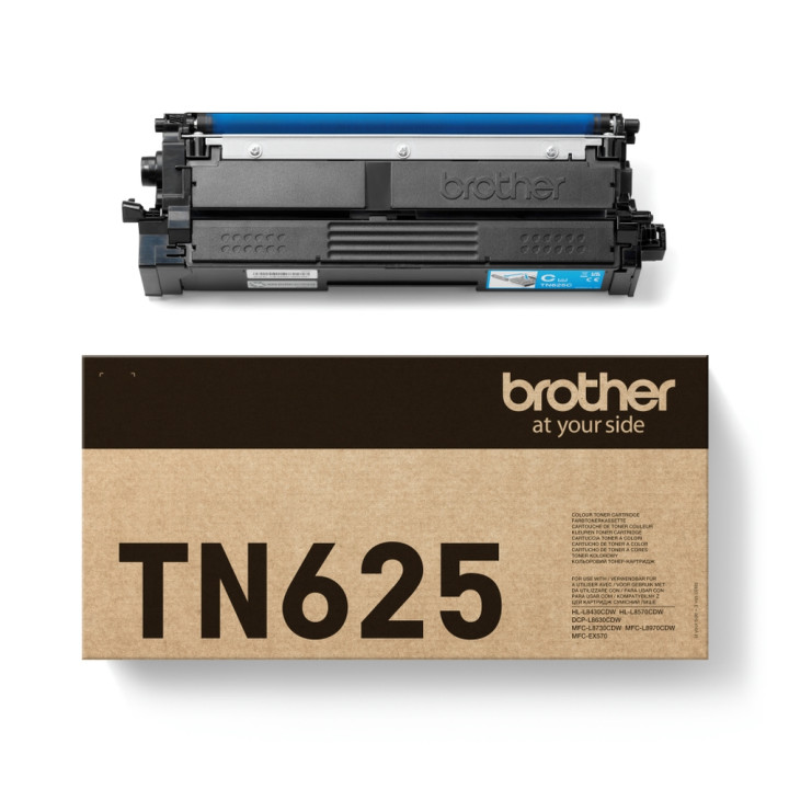 Тонер касета Brother TN-625C, Cyan, 1800 страници - TN625C - 1
