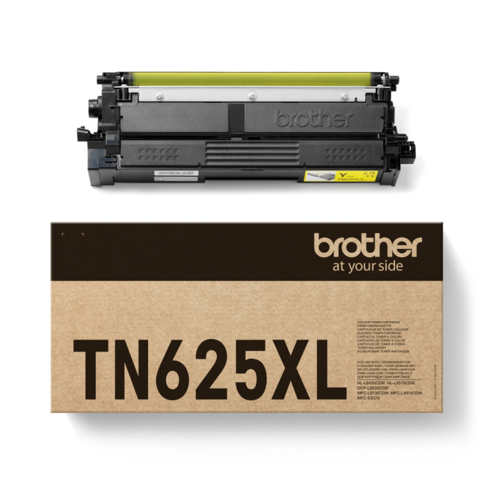 Тонер касета Brother TN-625XLY, жълта, 4500 страници - TN625XLY - 1