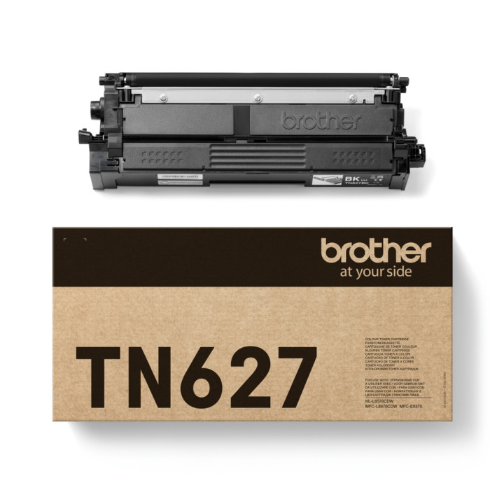 Консуматив Brother TN-627BK, Черна тонер касета, 10000 страници - TN627BK - 1