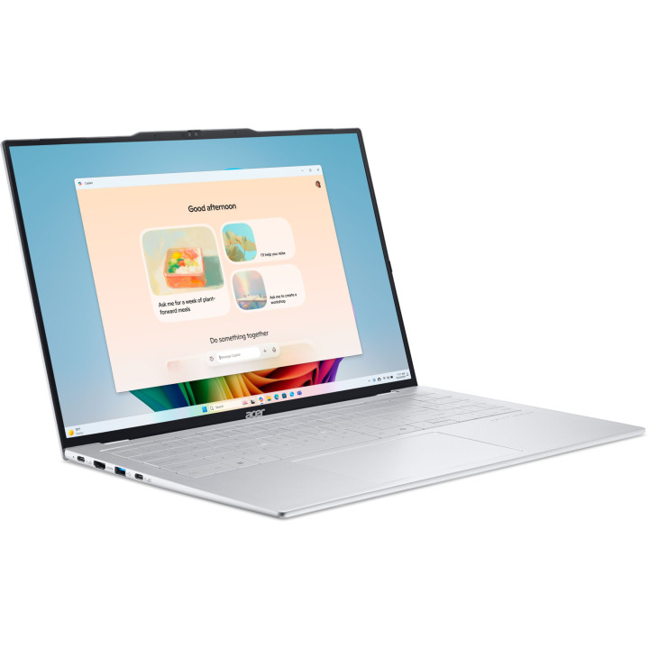 Лаптоп Acer Swift Air 16 SFA16-61M-R3XW, 16" WUXGA OLED, AMD Ryzen AI 7 350, 16GB LPDDR5, 1TB SSD, Windows 11 Home - NX.DHYEX.00