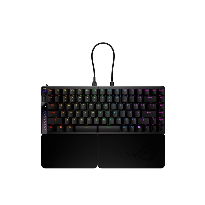Bluetooth механична геймърска клавиатура ASUS ROG Falcata, USB/RF Wireless/Bluetooth, RGB подсветка, Black - 90MP043H-BKUA20 - 1