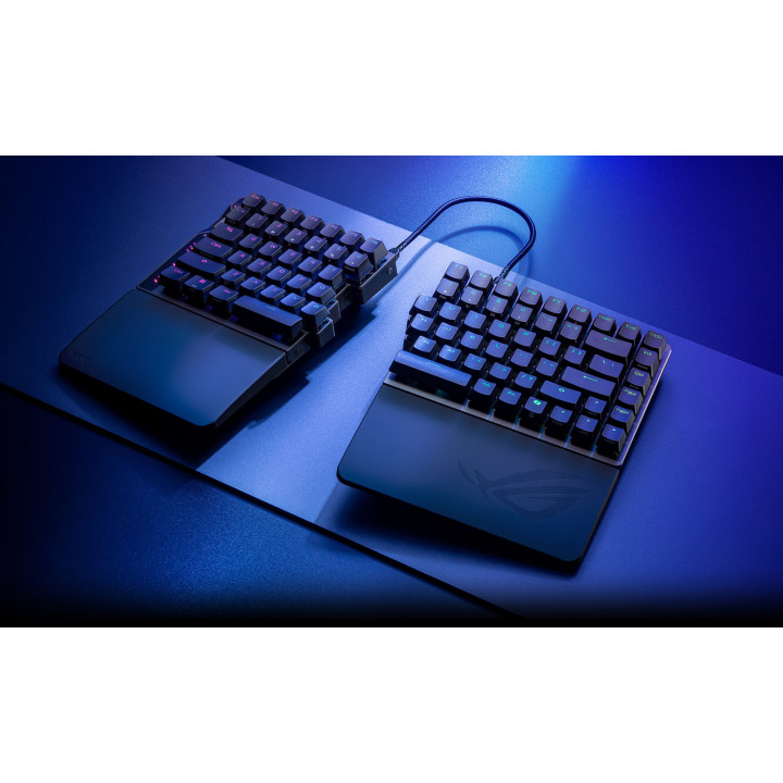 Bluetooth механична геймърска клавиатура ASUS ROG Falcata, USB/RF Wireless/Bluetooth, RGB подсветка, Black - 90MP043H-BKUA20 - 2