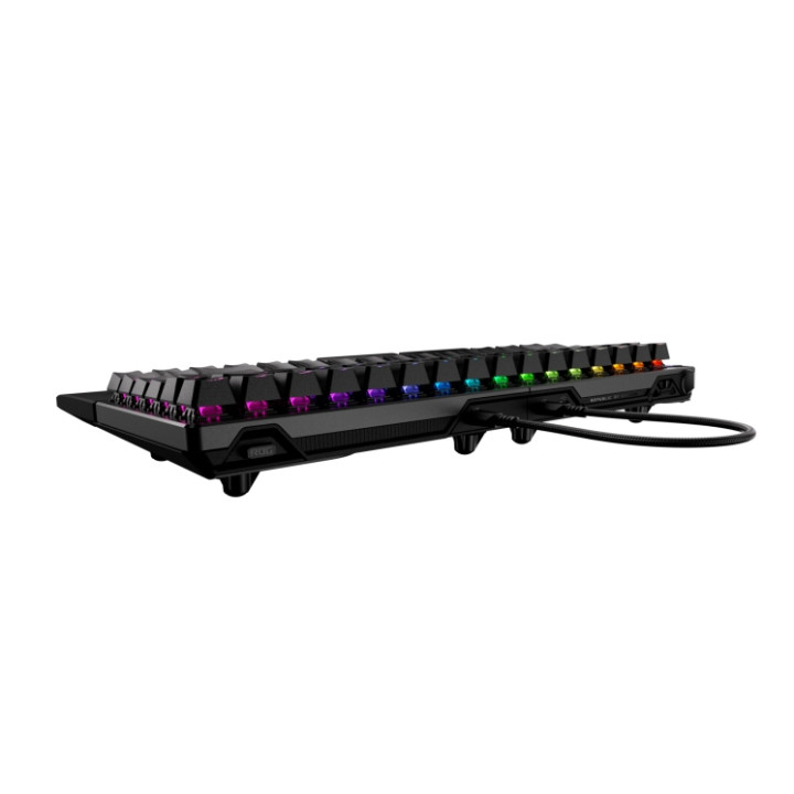 Bluetooth механична геймърска клавиатура ASUS ROG Falcata, USB/RF Wireless/Bluetooth, RGB подсветка, Black - 90MP043H-BKUA20 - 1
