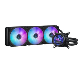 Водно охлаждане за процесор ASUS ROG Strix LC III 360 ARGB LCD, 360mm, 3x120mm вентилатори, ARGB - 90RC00W1-M0UAY0 - 1