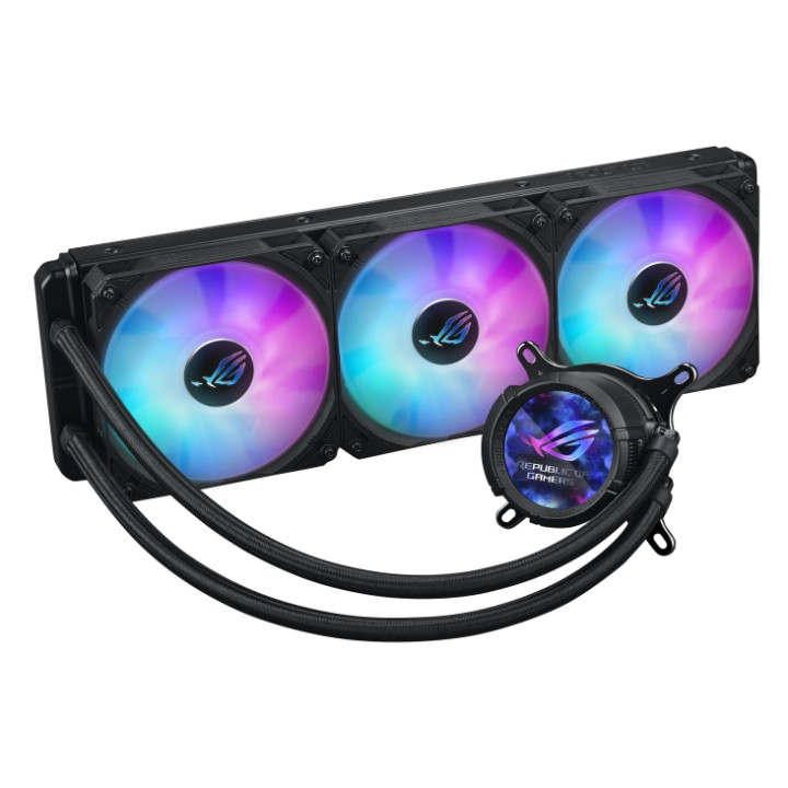 Водно охлаждане за процесор ASUS ROG Strix LC III 360 ARGB LCD, 360mm, 3x120mm вентилатори, ARGB - 90RC00W1-M0UAY0 - 3