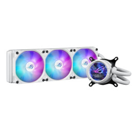 Водно охлаждане за процесор ASUS ROG Strix LC III 360 ARGB LCD White, 360mm, 3x120mm вентилатори, ARGB LED - 90RC00W2-M0UAY0 - 1