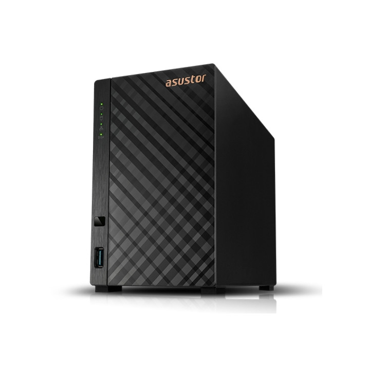 NAS устройство Asustor AS1202T, 2-Bay, Realtek RTD1619B Quad Core 1.7GHz, 1GB DDR4 - 1